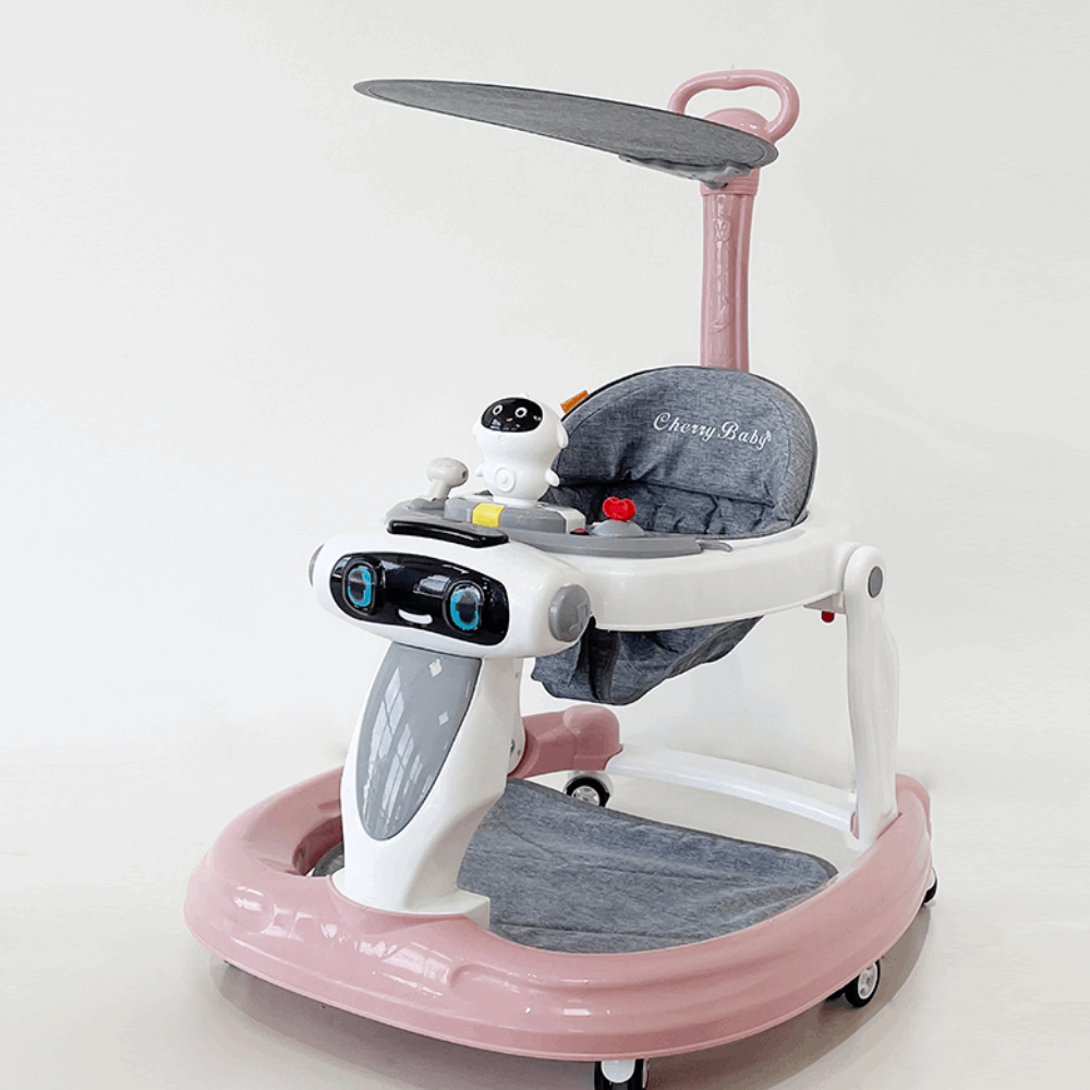 Baby Walker مشاية بيبى شمسية بدراع عجل سيليكون Ytbb-569y-kb-w003s Pink 709-4-a01-849-a34-634