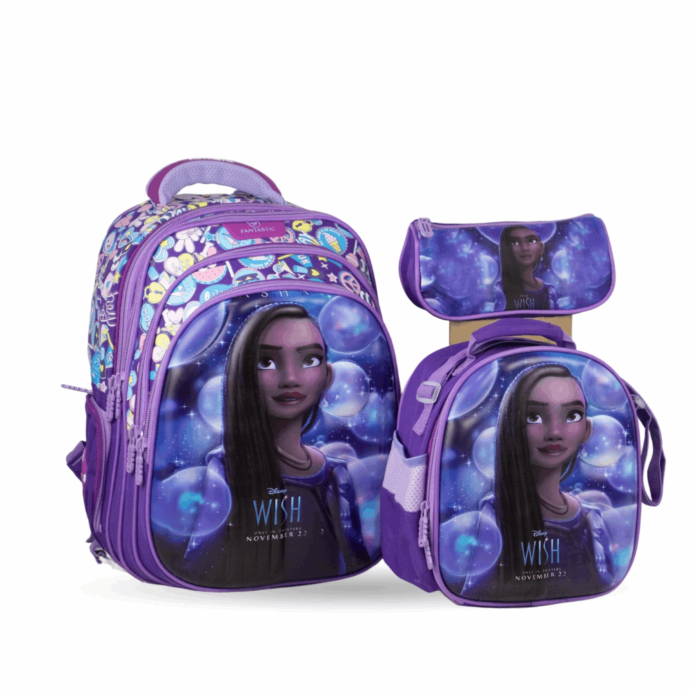Bts Set 3*1 Wish  Backpack Bag/fantastic/qy006 - Kids Purple,16