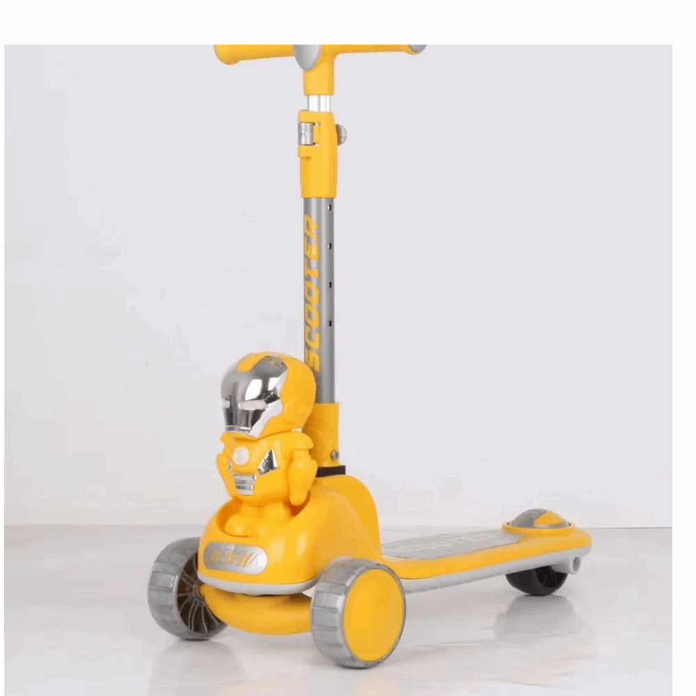 سكوتر سكوتر R007 ايرومان MH21-3 Yellow موسيقي &amp; اضاءة