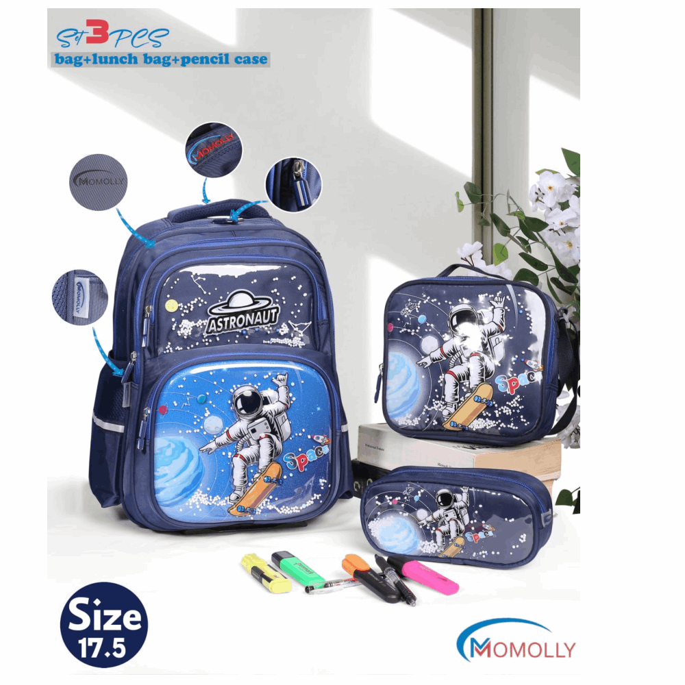 Bag Bag/momolly/2516-B Momolly طقم سيشيل Navy,17.5