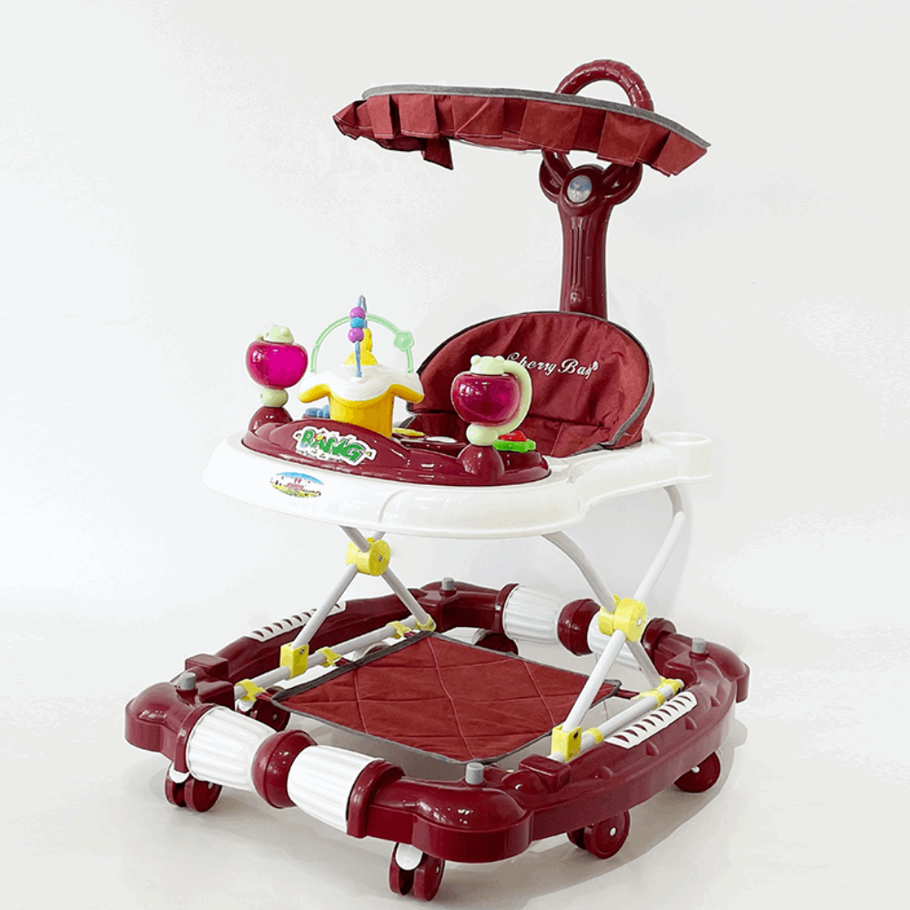 مشاية اطفال مشاية هزاز + تندة 629 Burgundy
