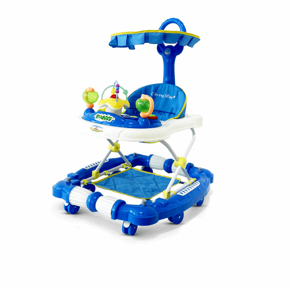 مشاية اطفال مشاية هزاز + تندة 629 Blue