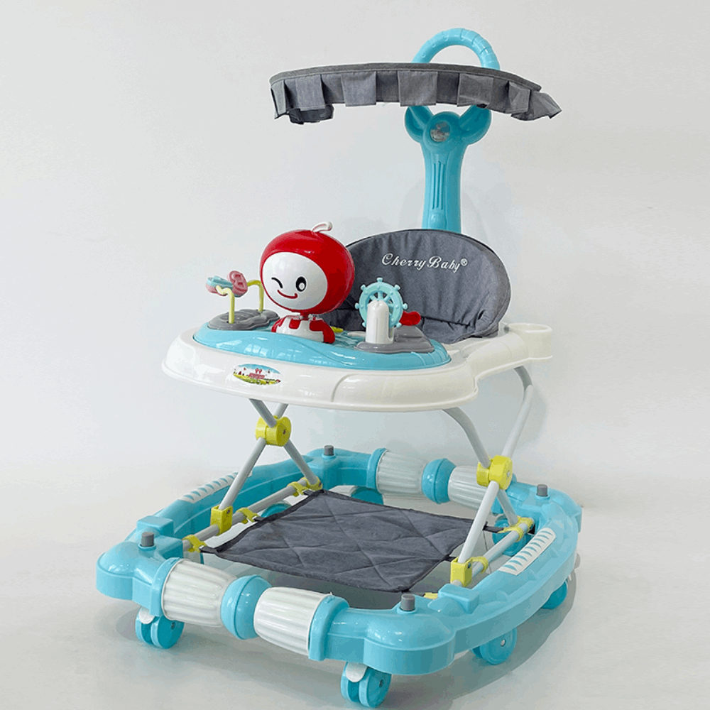 مشاية اطفال مشاية هزاز + تندة 626 Baby Blue