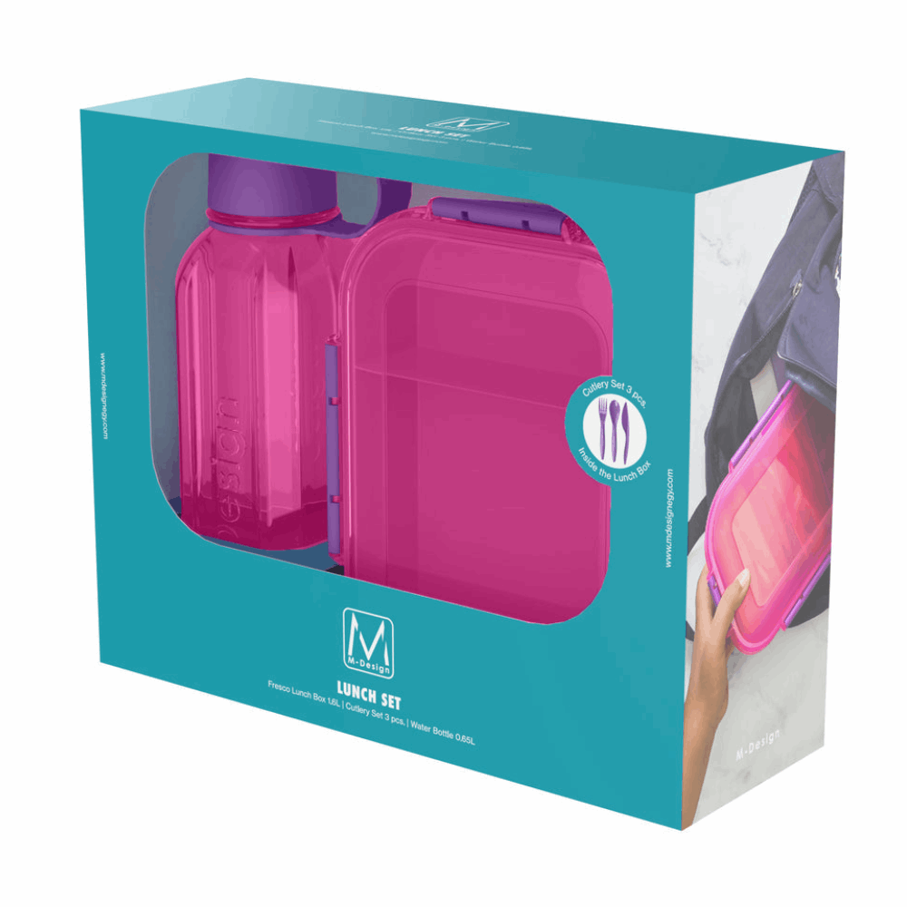 Lunch Box Lunch Set 1600+650ml 47519 Purple