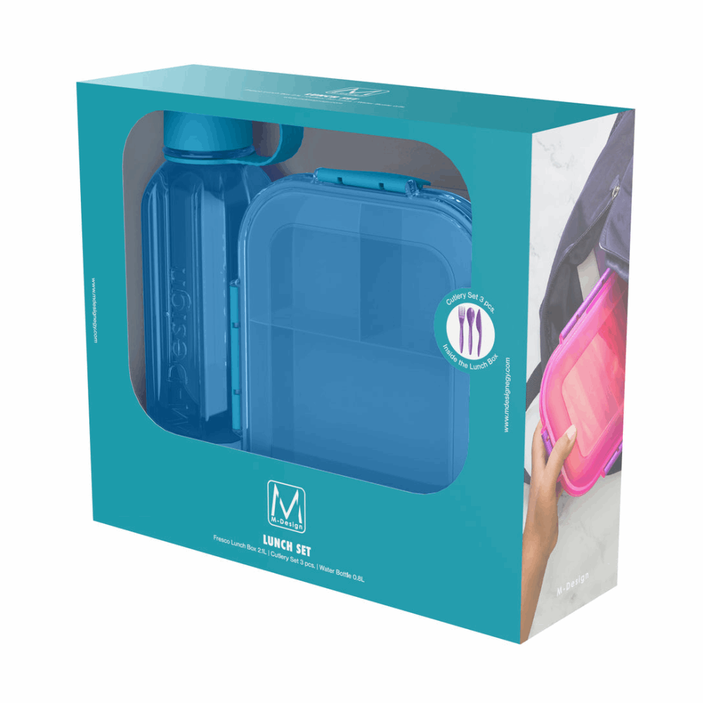 Lunch Box Lunch Set 2100+800ml 47490 Blue