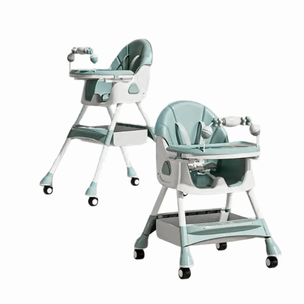 مستلزمات اطفال كرسي طعام  kidilo E560 baby blue