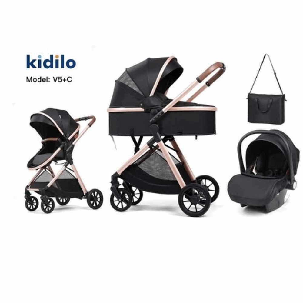 Stroller سترولر V5+C kidilo BLUE