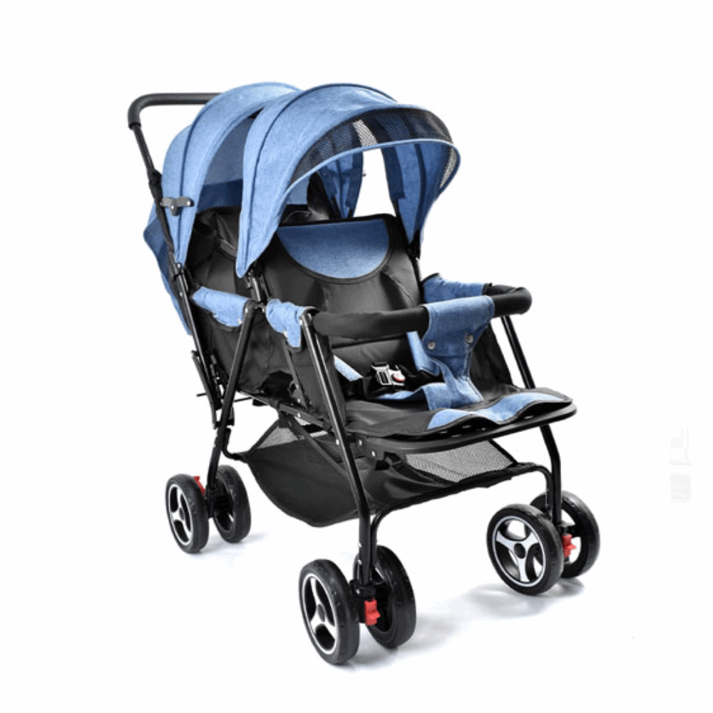 Stroller عربية بيبى استرولر توام 906 BLUE