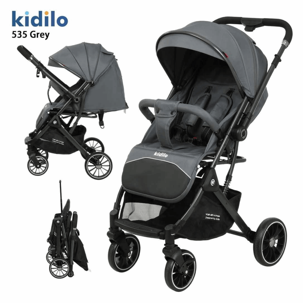 Stroller سترولر 535 kidilo Grey