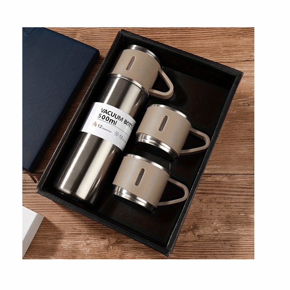 Bottles طقم بوتل 2 كوب 500ML,Silver