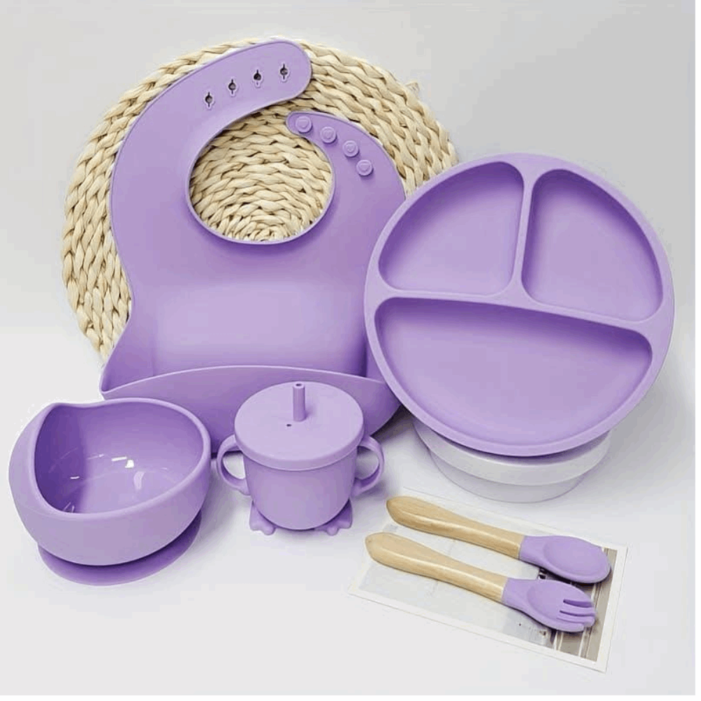 العاب طقم طعام بيبي سليكون mas-117 BABY BLUE