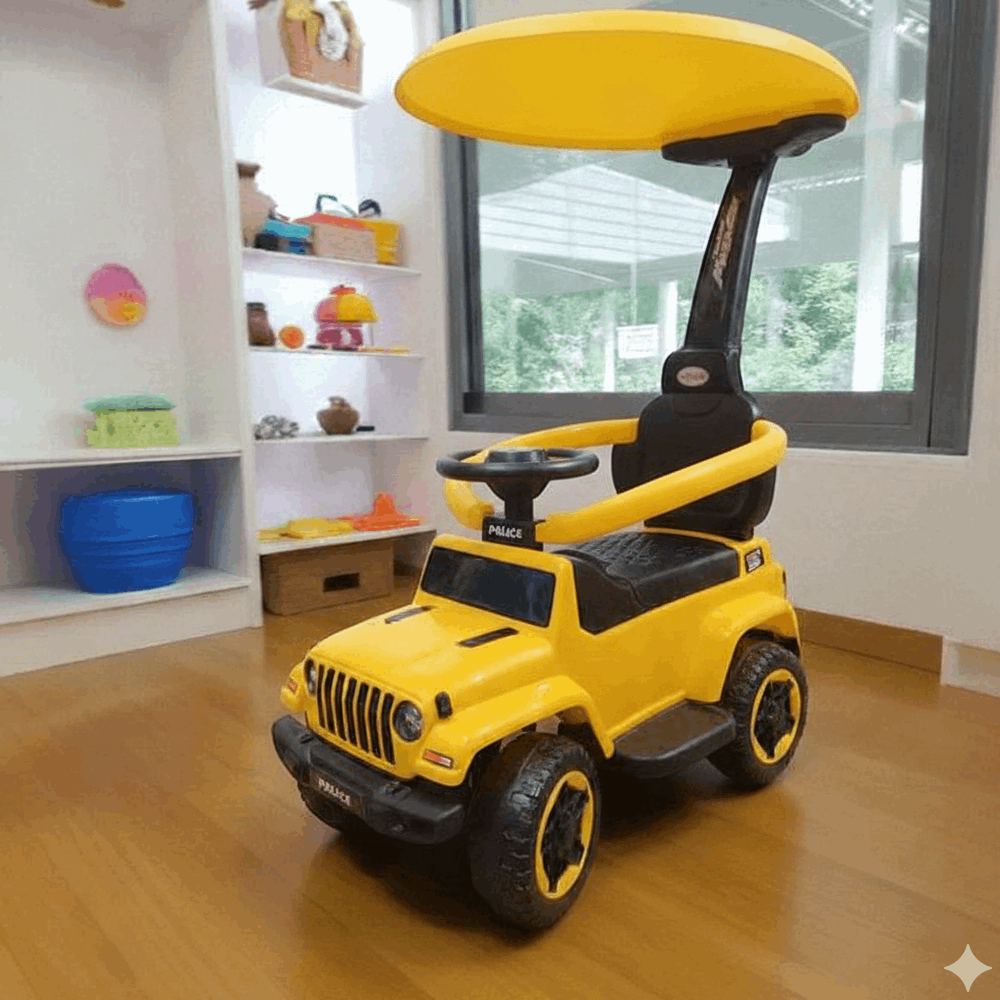 عربيات اطفال عربية Y- BC8336C 361-66 اصفر بالشمسية