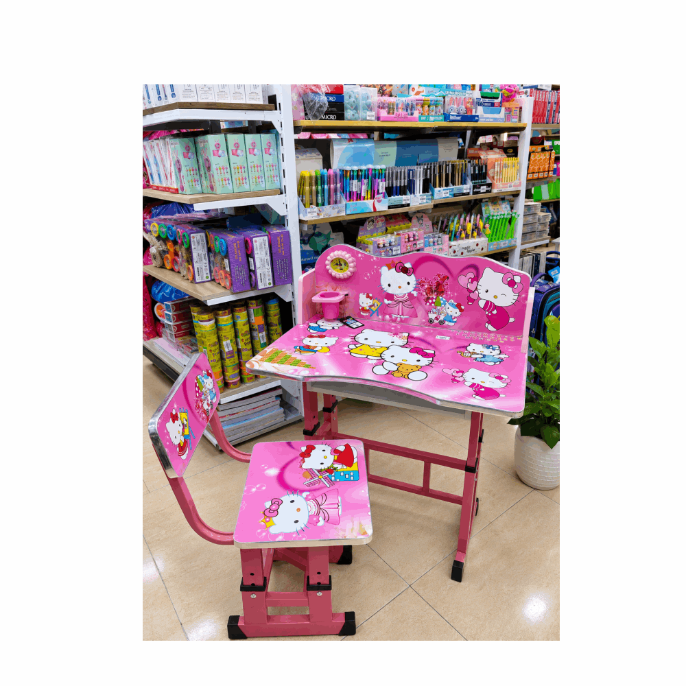 مكتب اطفال مكتب خشب A34-086 بينك