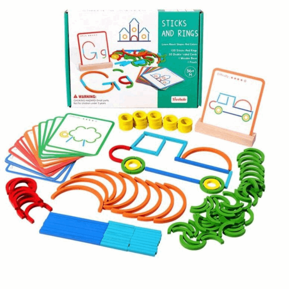 تنمية المهارات STICKS AND RINGE A34-822