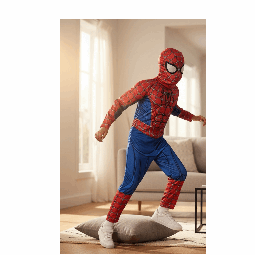 ملابس تنكرية سبايدرمان 3D SIZE XS