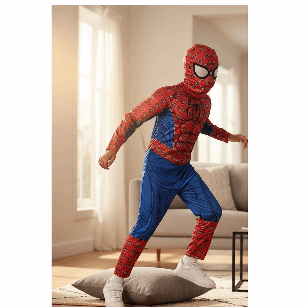 ملابس تنكرية سبايدرمان 3D SIZE M